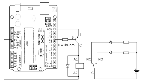 Relais-Schaltung mit Arduino