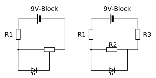 Potentiometer-Schaltung